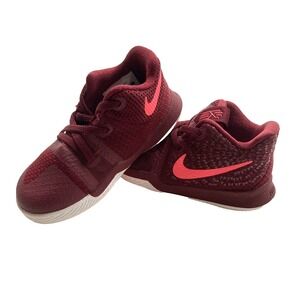 Nike Kyrie 3 TD 869984-681‎ Toddler Baby Tennis Red Shoes Size 6c